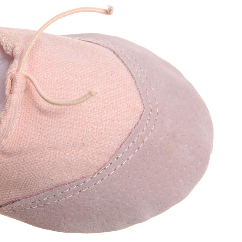 DoGeek Ballet Shoes for Girls Practise Ballet Slipper Dance Shoe Canvas Split Sole Ballet Shoes for Women Kids Toddlers Apricot Pink - Image 2